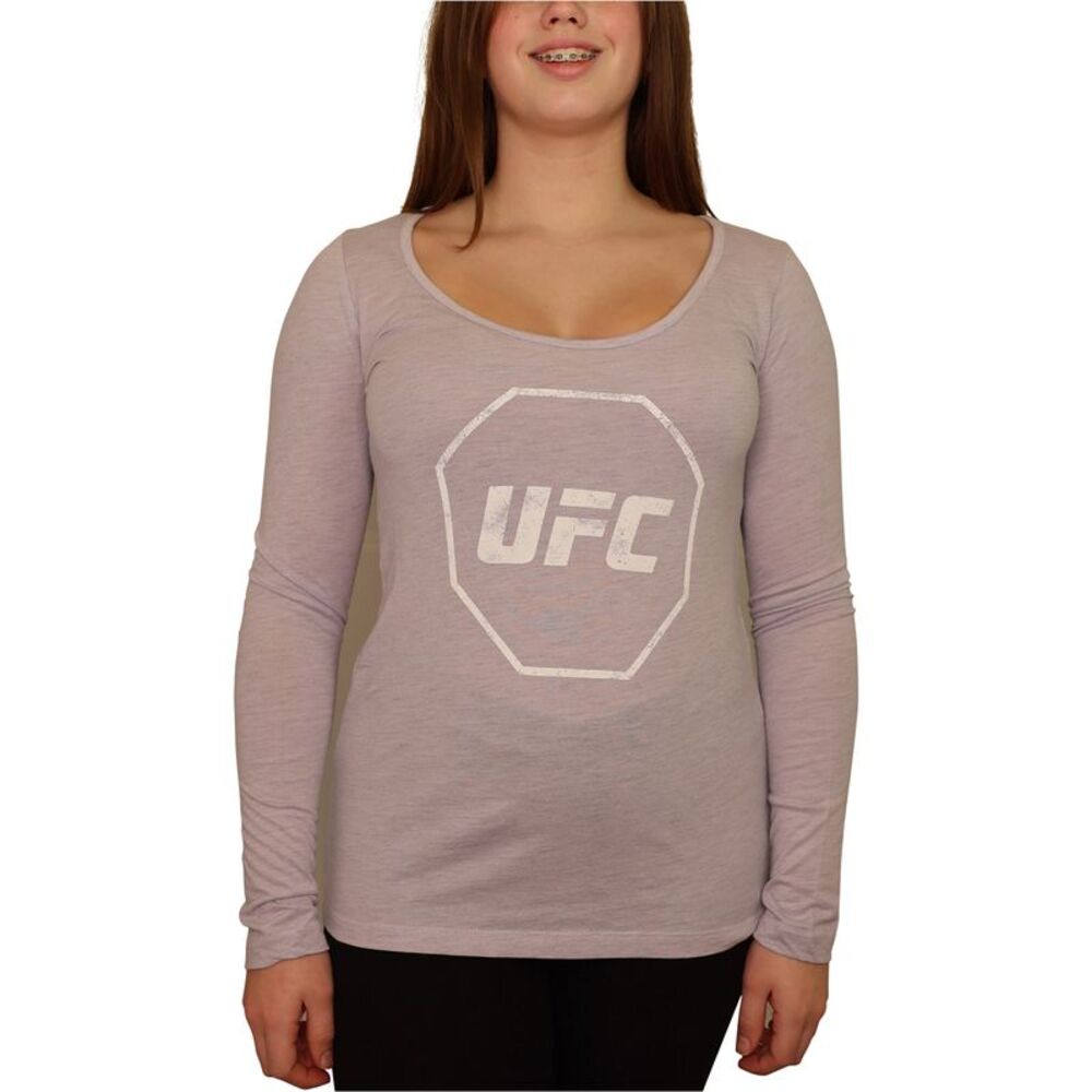 UFC Womens Distressed Logo Graphic T-Shirt, NWT